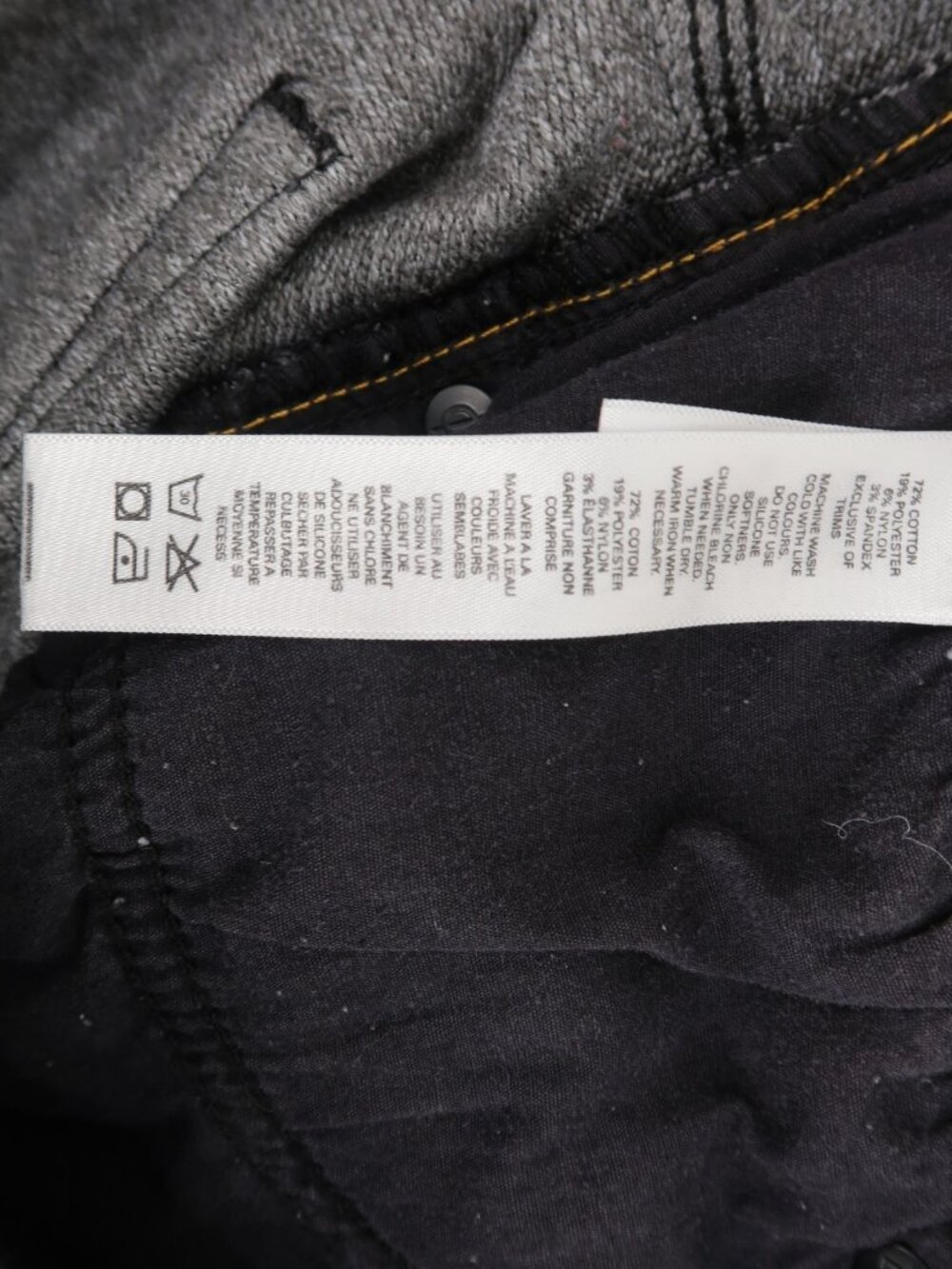 Duer Fireside Slim Jeans Mens 34x32 Black Fleece Lined L2X Performance Stretch - Picture 11 of 13
